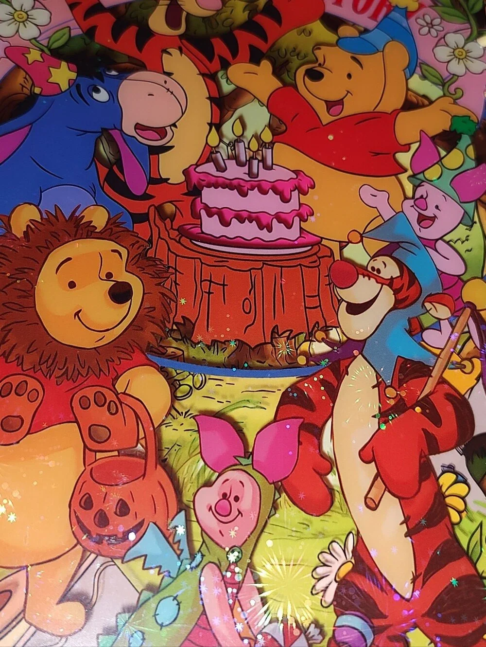 New! A5 Winnie The Pooh Acrylic Shaker Notebook With Paper